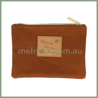 Chiikawa | Woven Flat Pouch Usagi H130×W180×D10Mm (Wonder Tea Time)