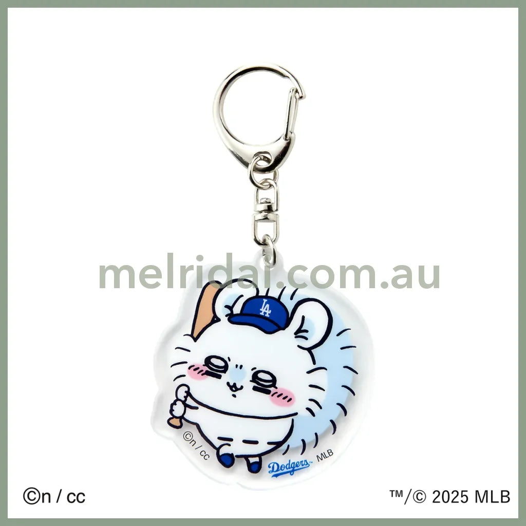CHIIKAWA x MLB TOKYO SERIES | Acrylic Keychain Keyholder H75×W69mm Momonga 飞鼠