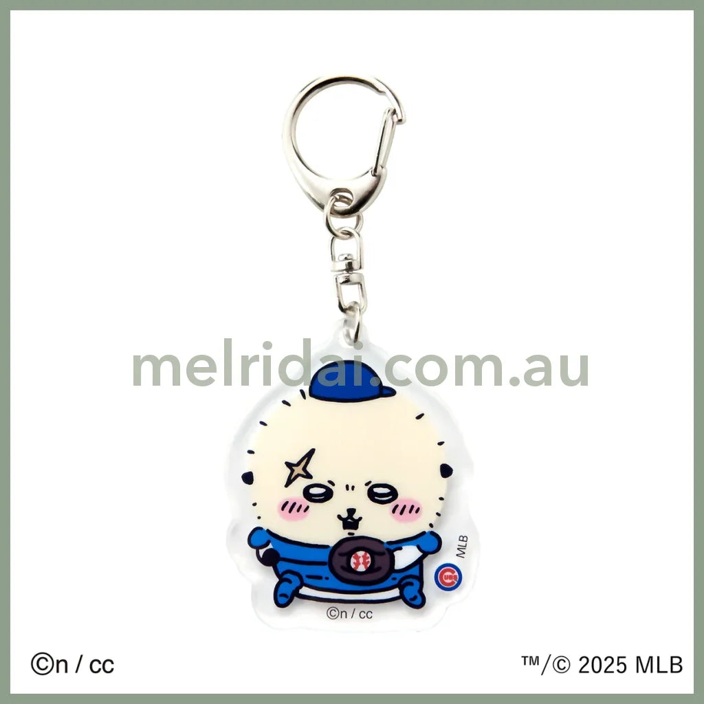 CHIIKAWA x MLB TOKYO SERIES | Acrylic Keychain Keyholder H75×W69mm Rakko 獭师
