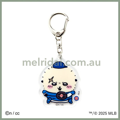 CHIIKAWA x MLB TOKYO SERIES | Acrylic Keychain Keyholder H75×W69mm Rakko 獭师