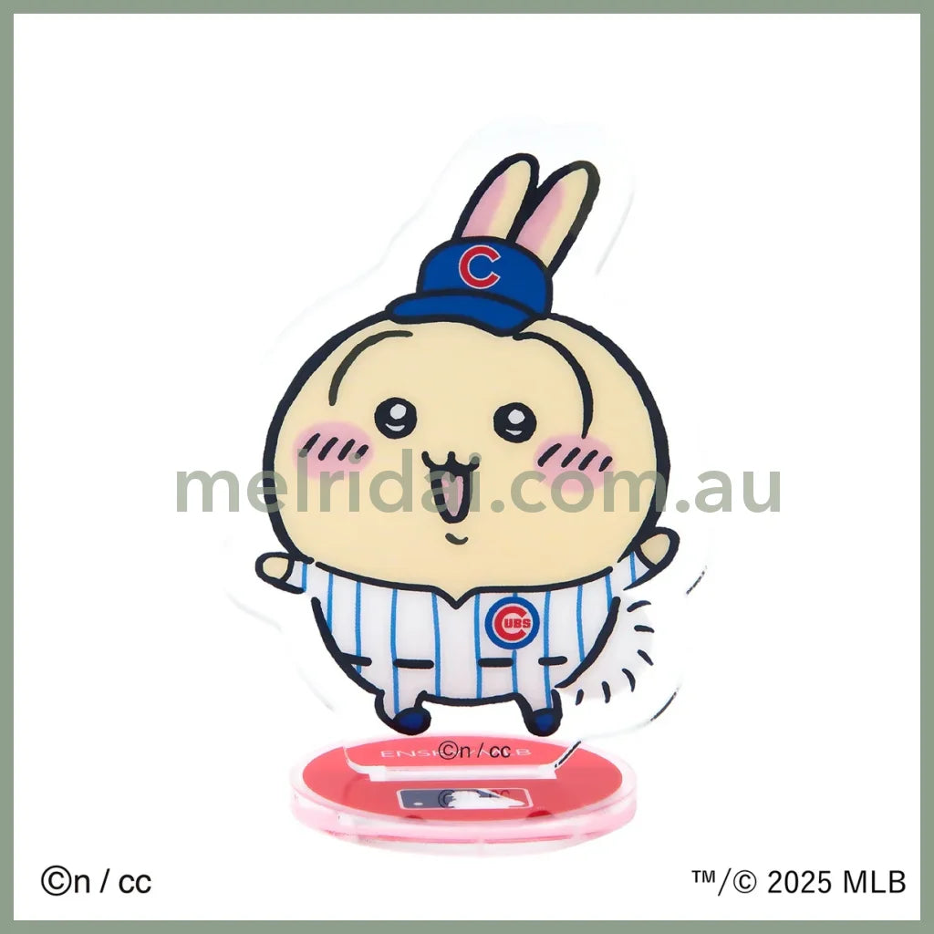 CHIIKAWA x MLB TOKYO SERIES | Acrylic Stand H75×W110mm Cubs-Usagi 兔子/乌萨奇