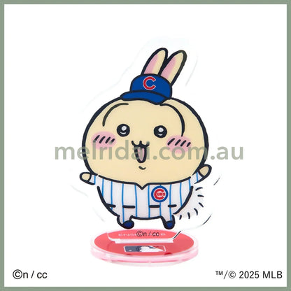 CHIIKAWA x MLB TOKYO SERIES | Acrylic Stand H75×W110mm Cubs-Usagi 兔子/乌萨奇