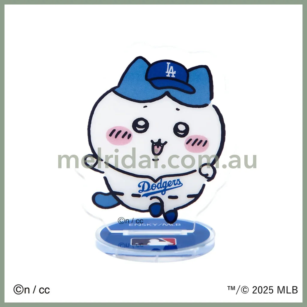 CHIIKAWA x MLB TOKYO SERIES | Acrylic Stand H75×W110mm Dodgers-Hachiware 八字喵/小八/小蓝