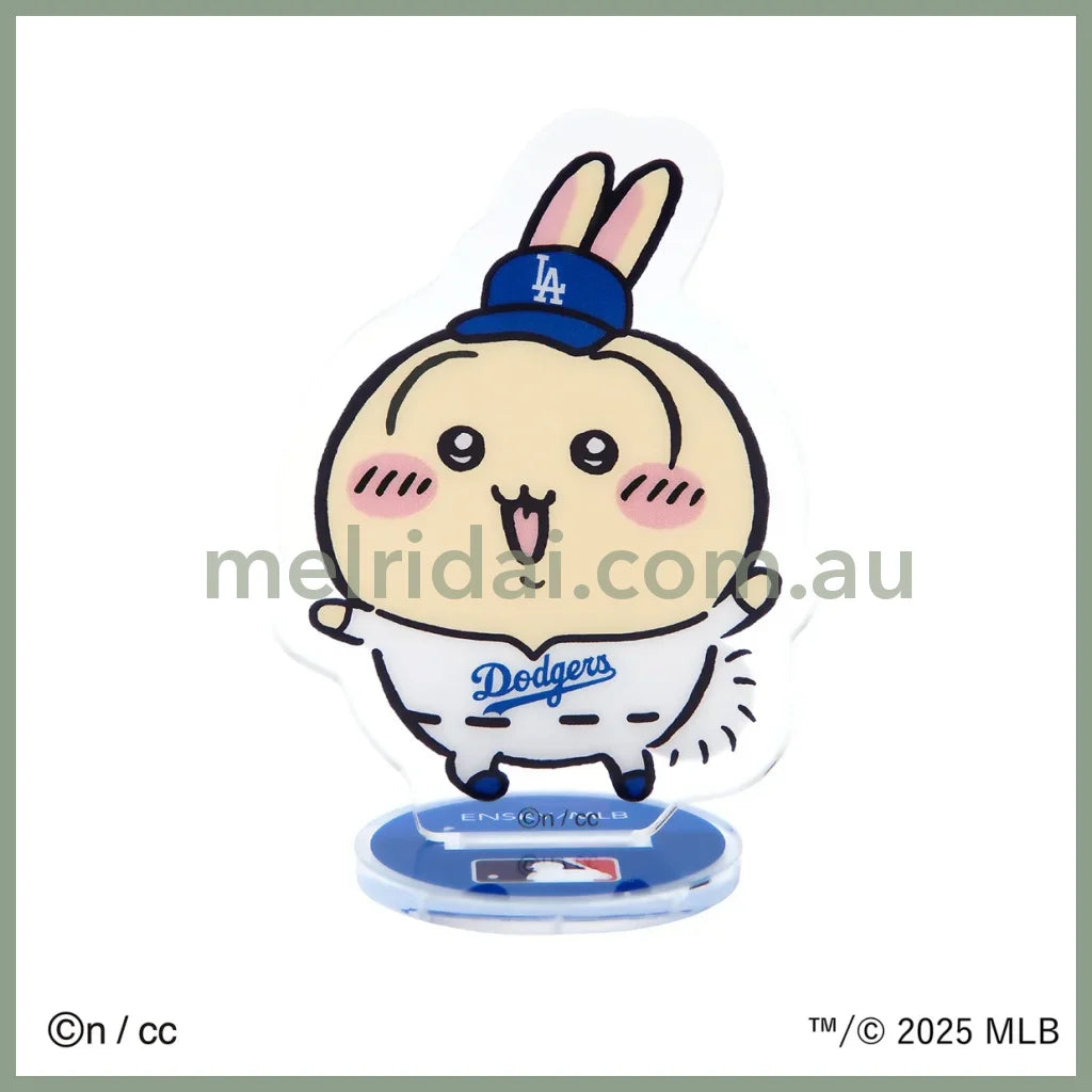 CHIIKAWA x MLB TOKYO SERIES | Acrylic Stand H75×W110mm Dodgers-Usagi 兔子/乌萨奇