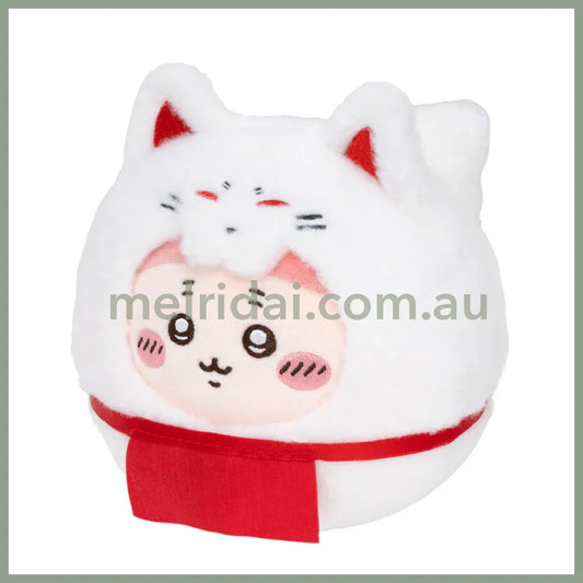 CHIIKAWA x MOGUMOGU | Daruma Plush Toy H125 x W115 x D130mm (Kani-chan)