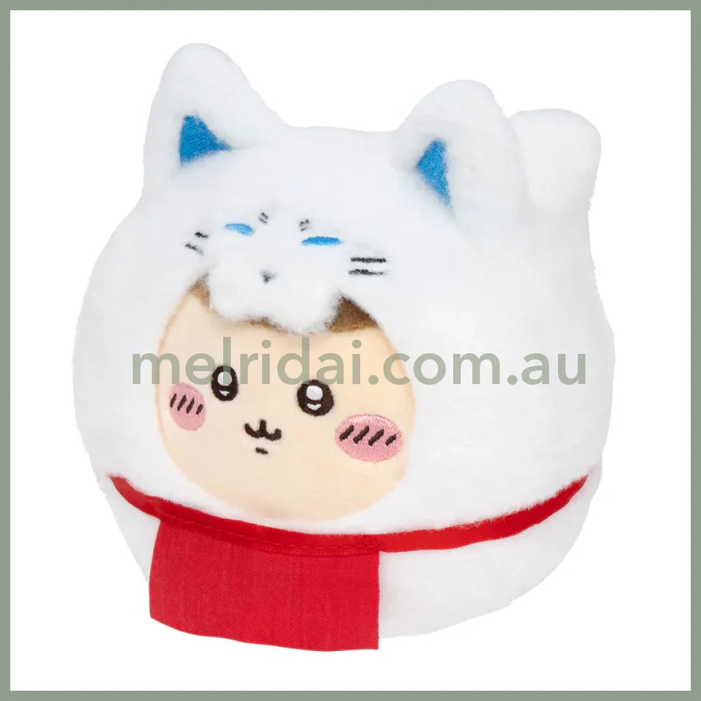 CHIIKAWA x MOGUMOGU | Daruma Plush Toy H125 x W115 x D130mm (Kurimanju)