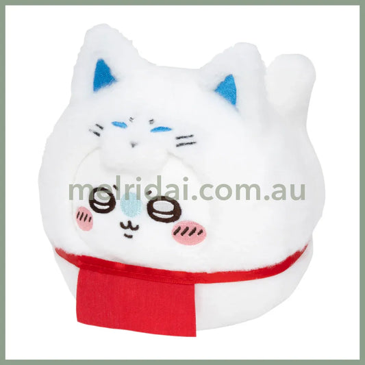 CHIIKAWA x MOGUMOGU | Daruma Plush Toy H125 x W115 x D130mm (Momonga)