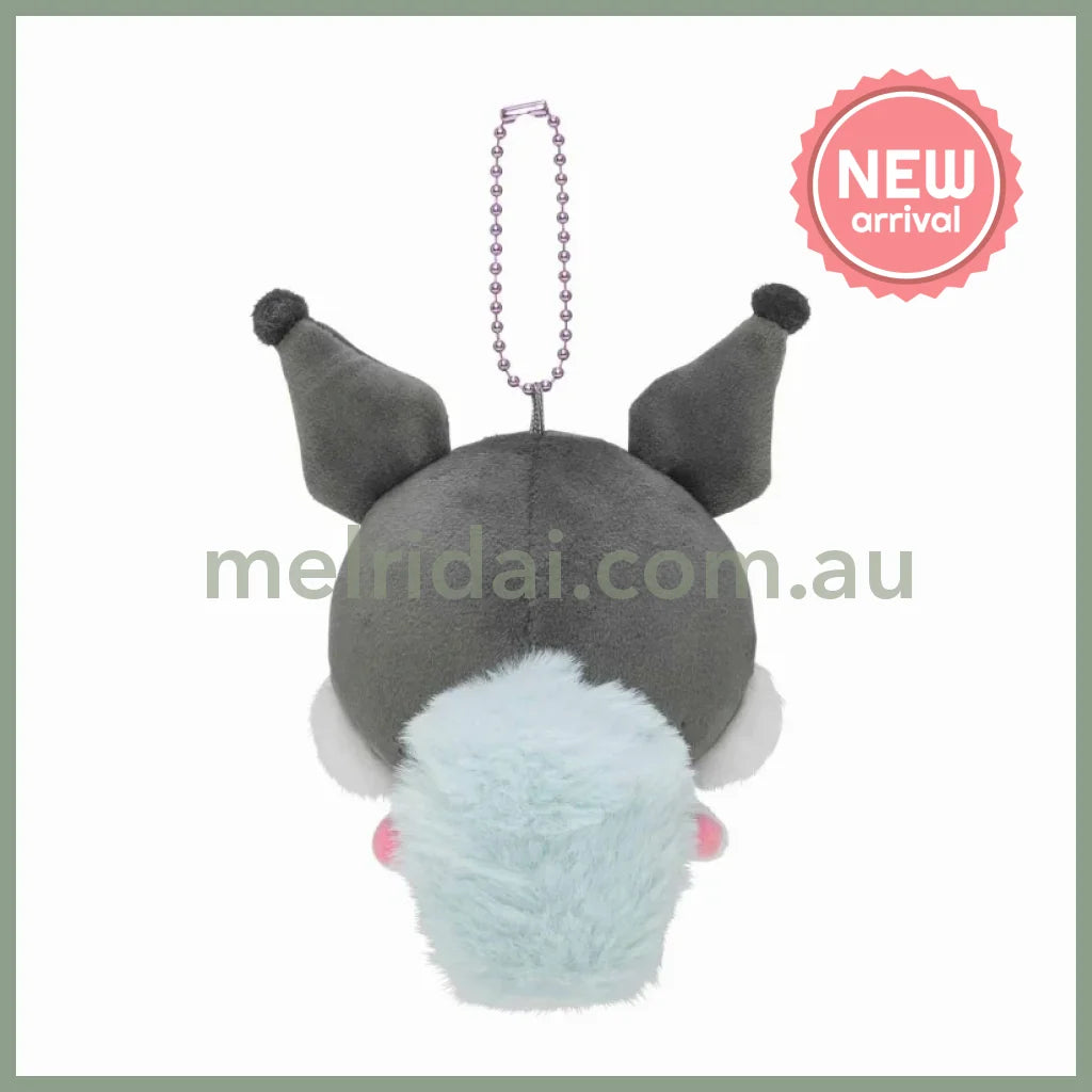Chiikawa x Sanrio | Kuromi x Momonga Plush Keychain Bag Charm Mascot Holder 110×125×60mm