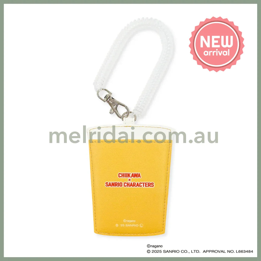 Chiikawa x Sanrio | My Melody & Kani-chan Die-Cut Pass Case 110x83x8mm (Supermarket)