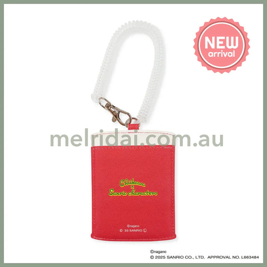 Chiikawa x Sanrio | Pochacco & Shisa Die-Cut Pass Case 110x83x8mm (Supermarket)