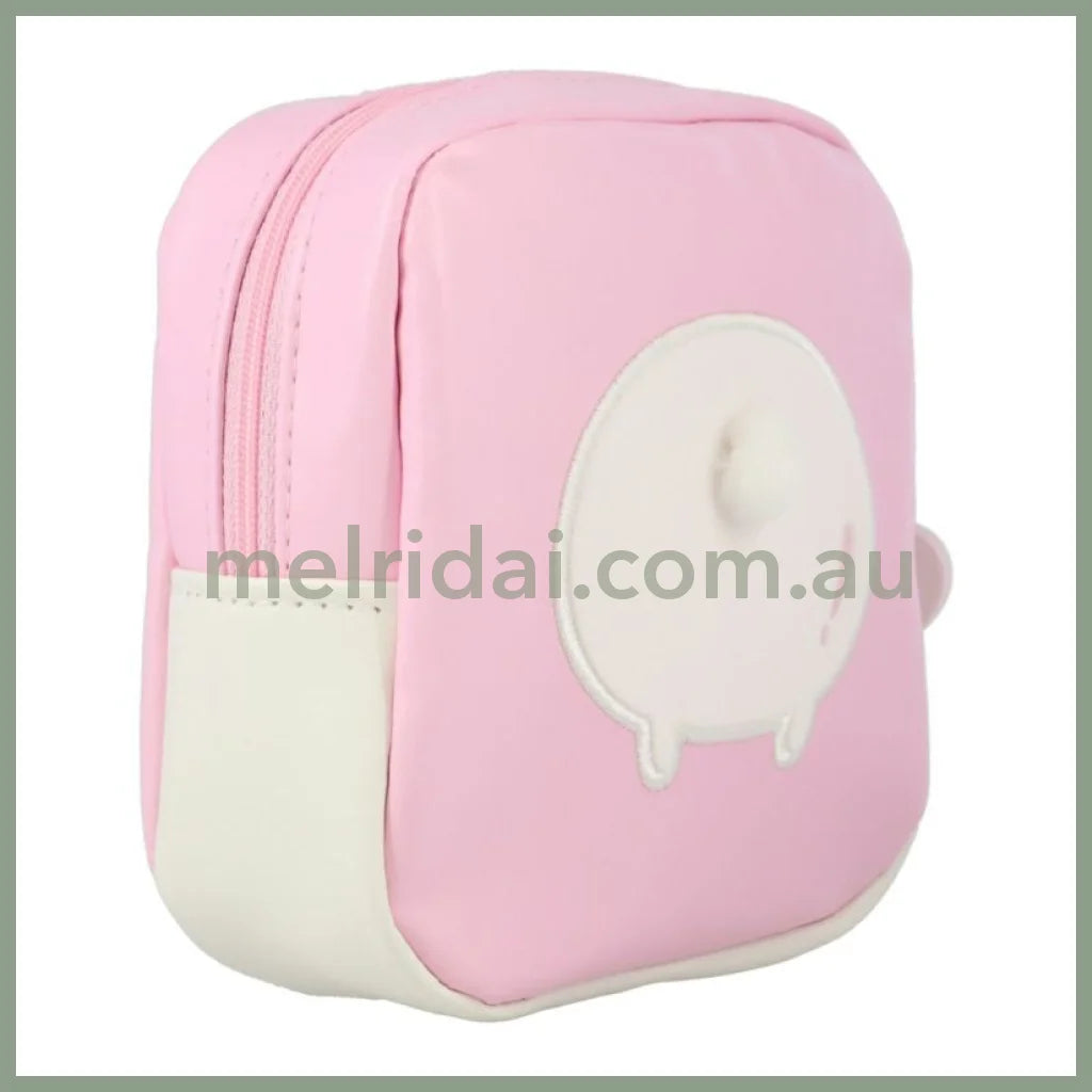 CHIIKAWA x SHOBIDO | Peach Series Square Pouch W130×H130×D40mm (Chiikawa)
