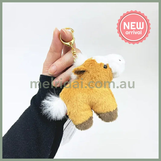 Chinese Zodiac Pocha Horse Plush Toy Keychain
