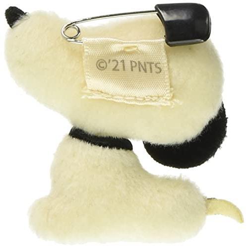 PEANUTS | Snoopy 1950s Vintage Plush Toy Badge Sitting 50x60x20mm