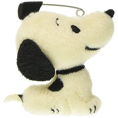 PEANUTS | Snoopy 1950s Vintage Plush Toy Badge Sitting 50x60x20mm