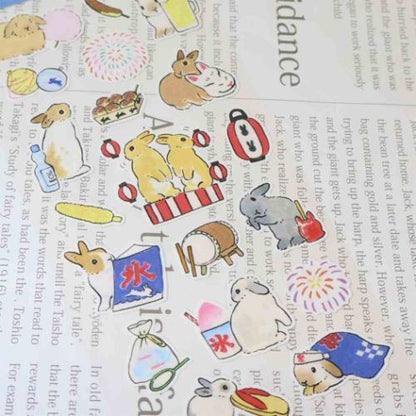 Active Corporation x Shinako Moriyama | Summer Festival Paper Stickers 195x90mm