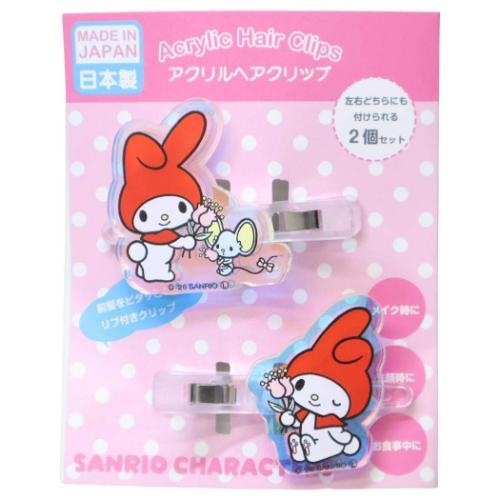 SANRIO | My Melody Aurora Acrylic Hair Clip Set 40×40mm