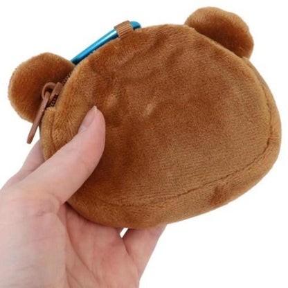 SAN-X | Rilakkuma Chairoikoguma Goods Mini Pouch with Carabiner 105x85x25mm