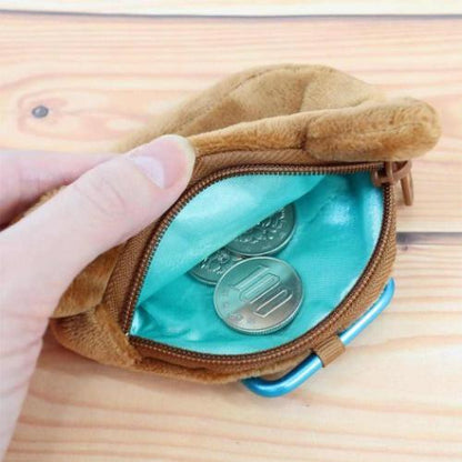 SAN-X | Rilakkuma Chairoikoguma Goods Mini Pouch with Carabiner 105x85x25mm