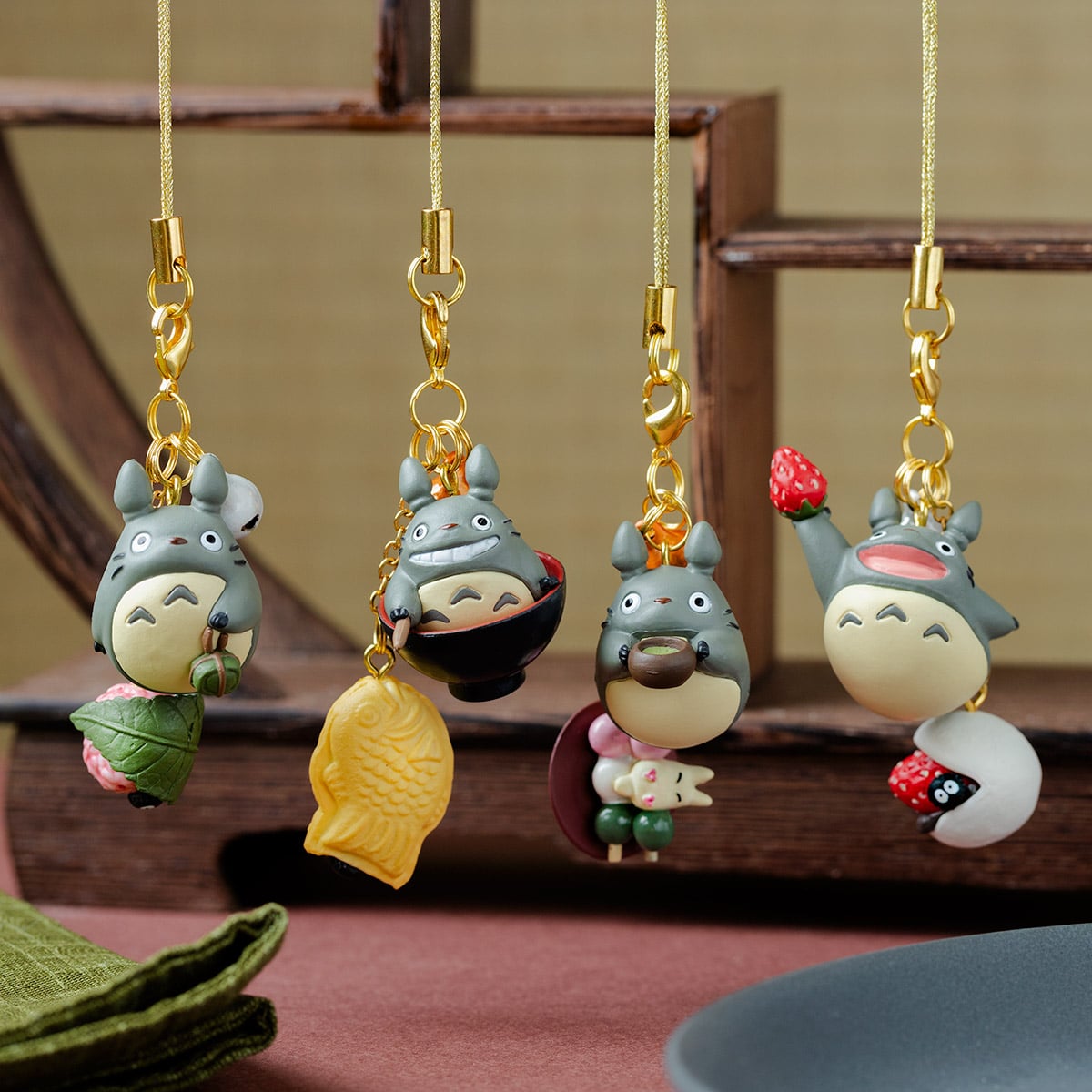 Studio Ghibli | My Neighbor Totoro Strap Key Chain Japanese Sweets Burarin W20×H27×27Dmm (Take A