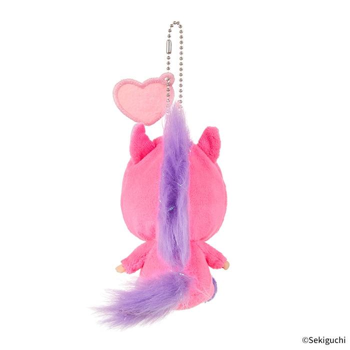 Shinako 475 x Monchhichi | Bebichhichi Mascot Holder Keychain Bag Charm 140×70×100mm (Unicorn)