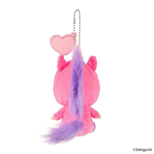 Shinako 475 x Monchhichi | Bebichhichi Mascot Holder Keychain Bag Charm 140×70×100mm (Unicorn)