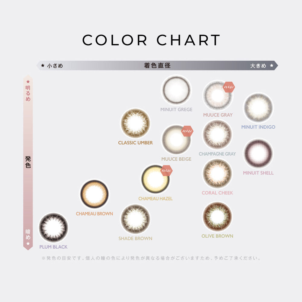 Enviecolor Contacts 1 Day 10 Pieces Classic Umber Dia14.0Mm Bc8.6Mm