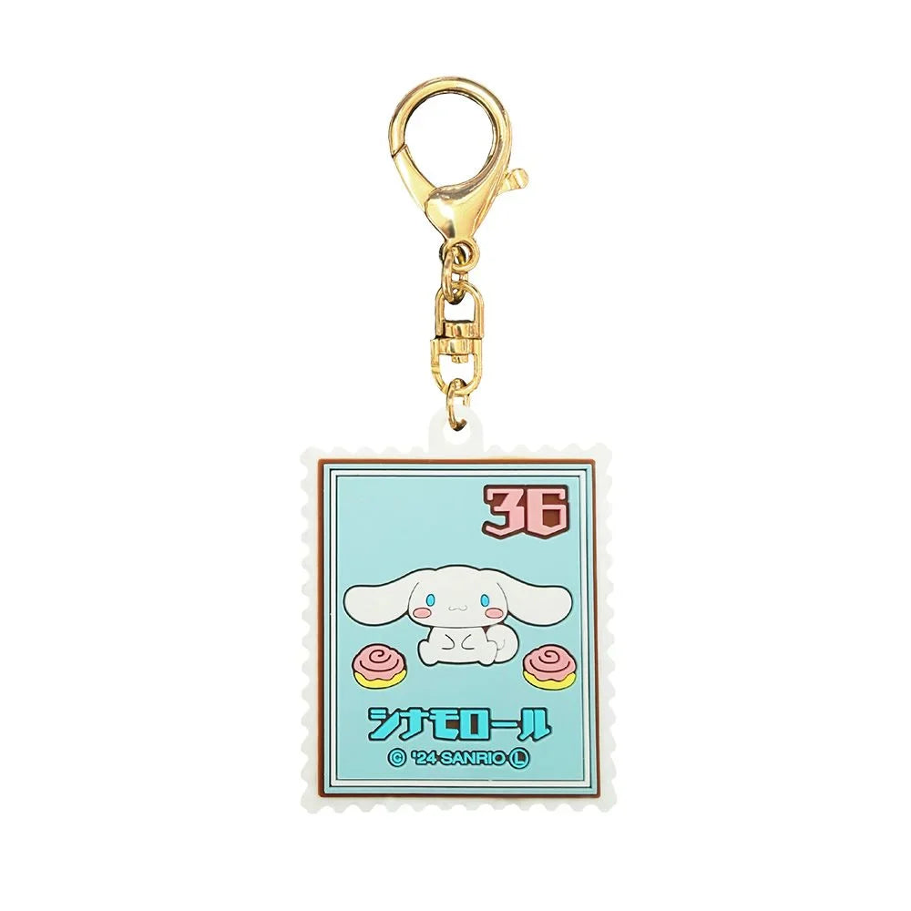 SANRIO | Retro Stamp Rubber Keychain 45x105x7mm (Cinnamoroll)