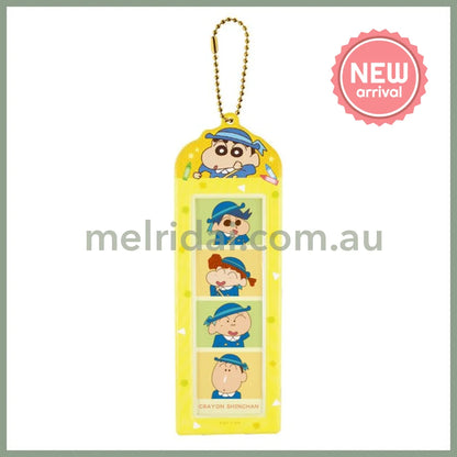 Crayon Shin-chan | 4-Cut Photo Strip Holder Keychain H200×W67×D2mm (Yellow)