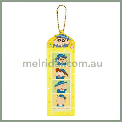 Crayon Shin-chan | 4-Cut Photo Strip Holder Keychain H200×W67×D2mm (Yellow)