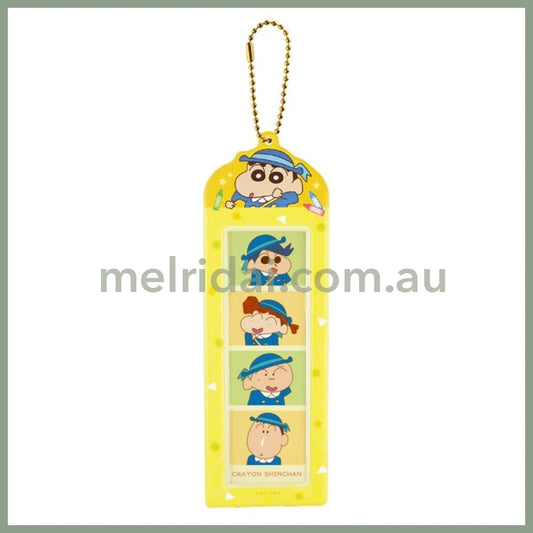 Crayon Shin-chan | 4-Cut Photo Strip Holder Keychain H200×W67×D2mm (Yellow)