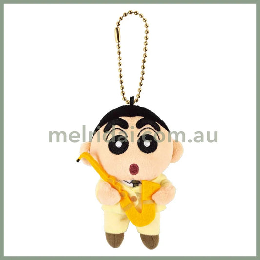 Crayon Shin chan | Club Activity Mascot Keychain Bag Charm 120×85×50mm (Brass Band Club)