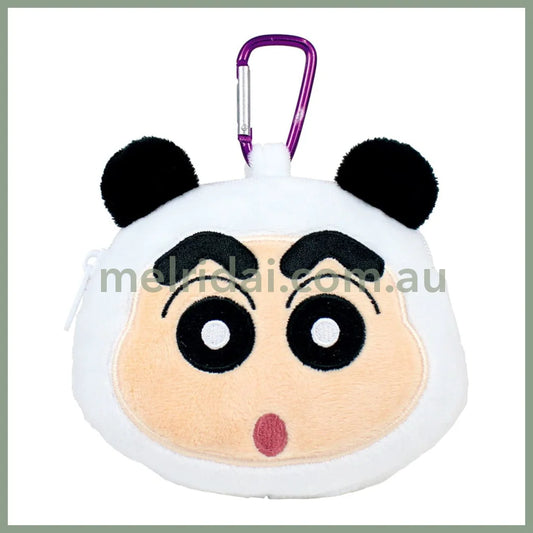 Crayon Shin-Chan | Face-Shaped Zipper Mascot Keychain With Carabiner H90 X W130 D60Mm