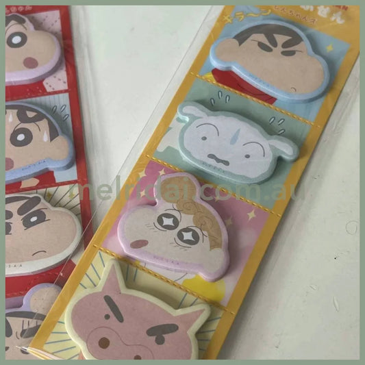 Crayon Shin-Chan | Four Panel Sticky Notes Various H156×W50Mm × 4Type 30Pieces