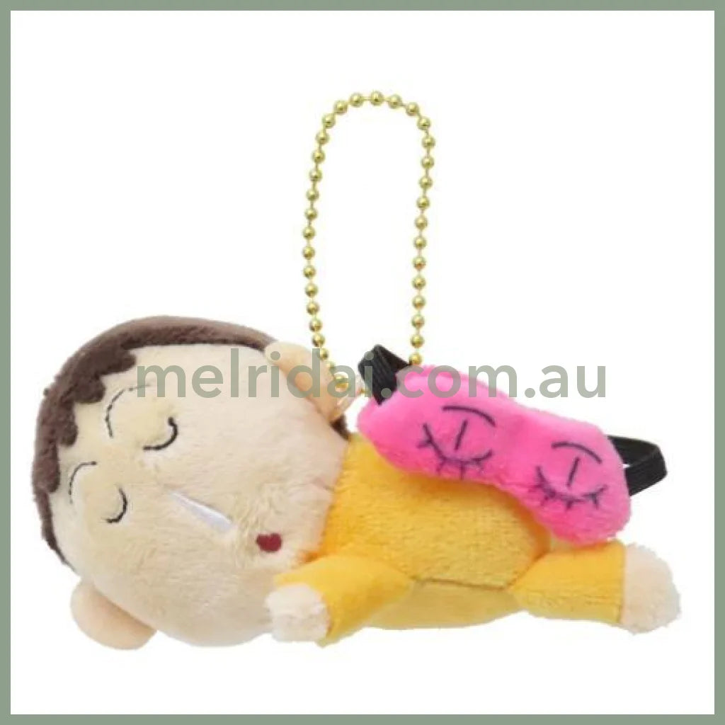 Crayon Shin-Chan | Crayon Shin-Chan Mascot Dreaming 110X60X68Mm 蜡笔小新 睡觉玩偶挂件/包挂/钥匙链 阿呆 Bo‑Chan