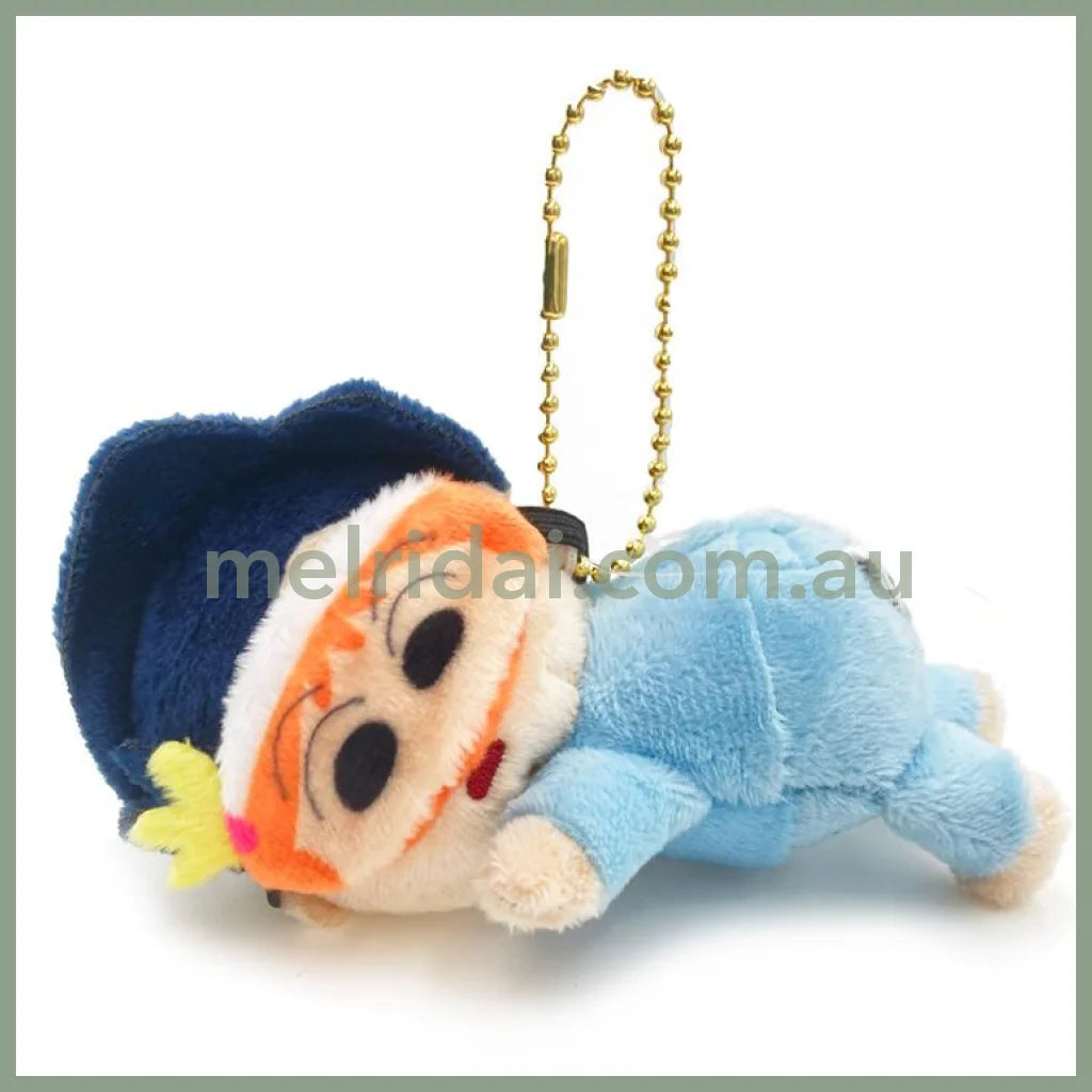 Crayon Shin-Chan | Crayon Shin-Chan Mascot Dreaming 110X60X68Mm 蜡笔小新 睡觉玩偶挂件/包挂/钥匙链 风间彻 Georgie
