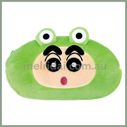 Crayon Shin-chan | Plush Face Pen Pouch 210x150x60mm (Frog)