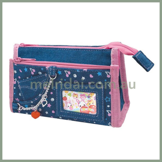 SANRIO | Denim Days Pencil Case H110×W185×D60mm
