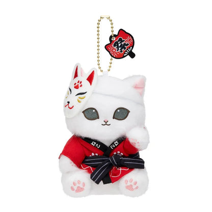 Mofusand | Wasshoi Festival Cat Plush Keychain 140×90×60mm (Red)