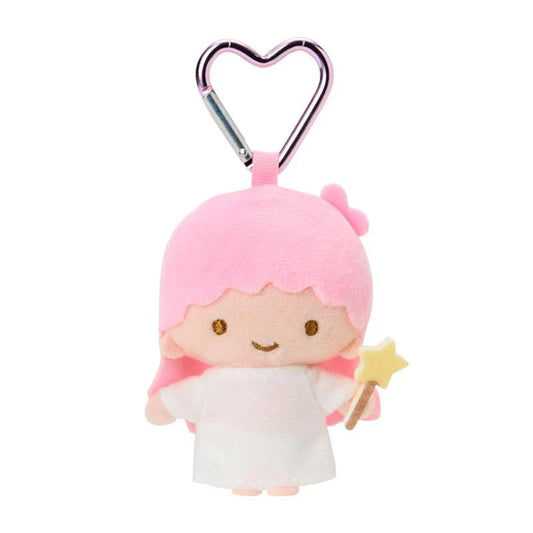 SANRIO | Little Twin Stars - Lala Plush Mini Mascot Holder with Heart Carabiner Bag Charm 6×4×10cm