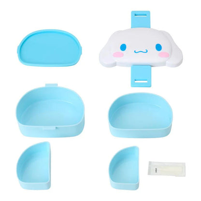 SANRIO | Cinnamoroll Face-Shaped 2-Tier Lunch Box 140×110×90mm