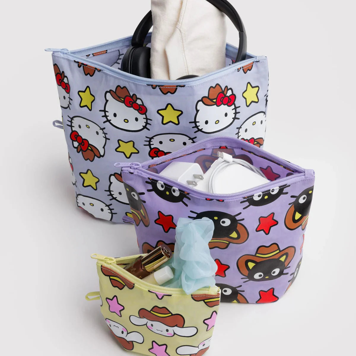 Baggu Go Pouch Set (Hello Kitty & Friends Western)