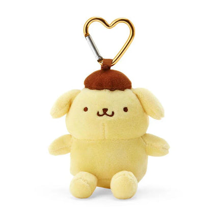 Sanrio｜Pom Pom Purin Plush Mascot Holder With Heart Carabiner About 9Cm