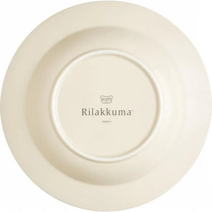 SAN-X | Rilakkuma Ceramic Pasta Curry Rice Plate Beige φ240mm (Lettering)