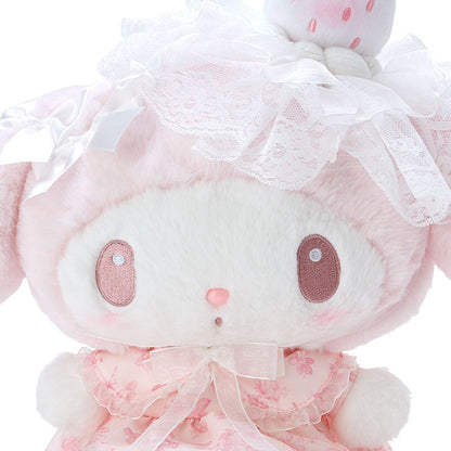 Sanrio | My Melody Plush Doll (White Strawberry Tea Time Series) 28 X 15 27 Cm 日本三丽鸥