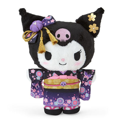 Sanrio | Kuromi Plush Doll 19×8×23Cm (Kimono/ Sakura 2024)