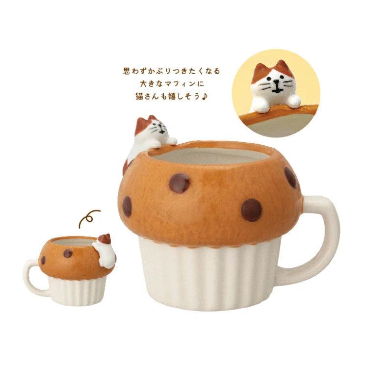 Decole | Concombre Yamaneko Bread Mug (Muffin)