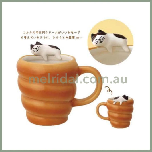 Decole | Concombre Yamaneko Bread Mug (Croissant)