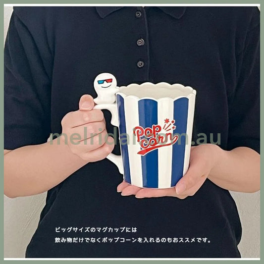 Decole | Home Cinema Party Mug 470Ml 日式瓷器 家庭影院系列 爆米花/可乐杯 陶瓷马克杯 Ghost