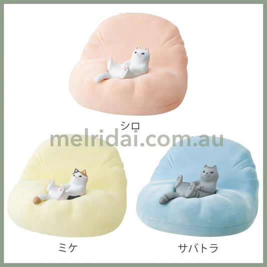 Decole | Smart Phone Stand (Relaxed Cat) 8.7×8.3×5.5Cm日式瓷器 手机支架 横放/竖放（惬意猫咪）