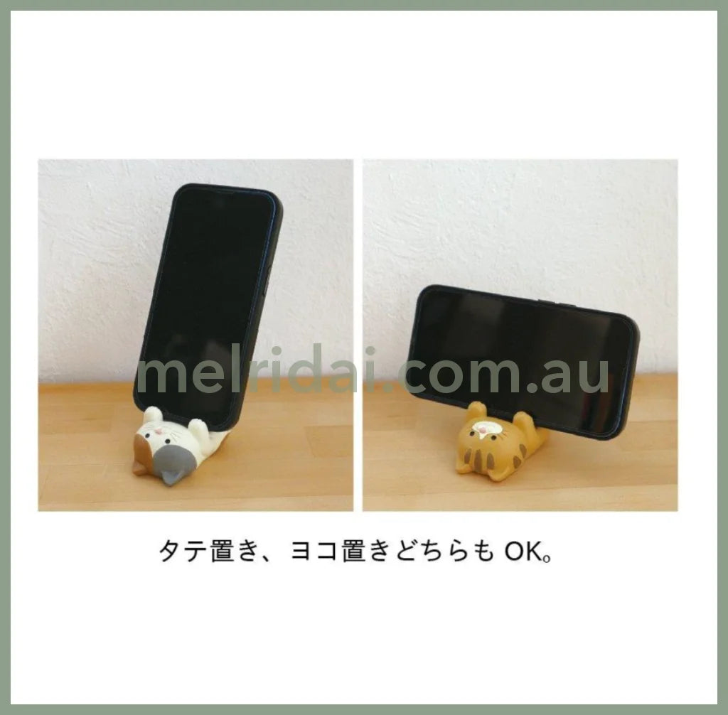 Decole | Smartphone Stand Cat 50×83×58Mm 日本猫咪手机支架/眼镜架/桌面办公摆件